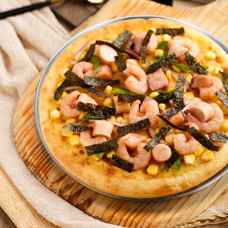 Deedro Pizza Baking Pan Pizza Sheet, 10 inch Stainless Steel Pizza Tray Round Pizza Oven Pan for Home Restaurant Pizzeria, Nontoxic & Heavy Duty, Easy Clean & Dishwasher Safe, Set of 4 - Image 5